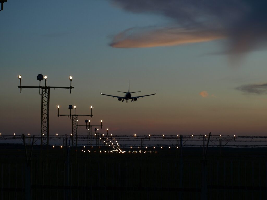 nachtelijke landing