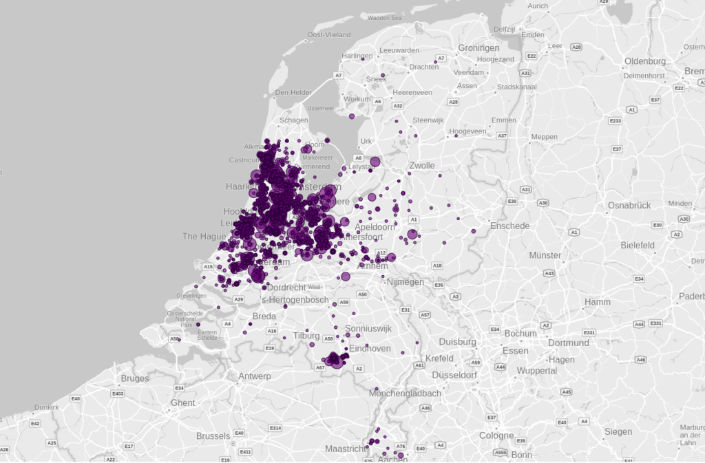 locaties meldingen vliegherrie.nl